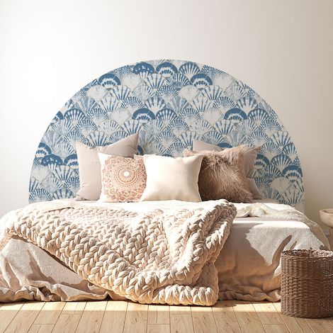 Stickers tête de lit - Motif Oriental - 160 x 130 cm - Pour lits (120 à 140 cm) - Adhésif MAT (1/2)