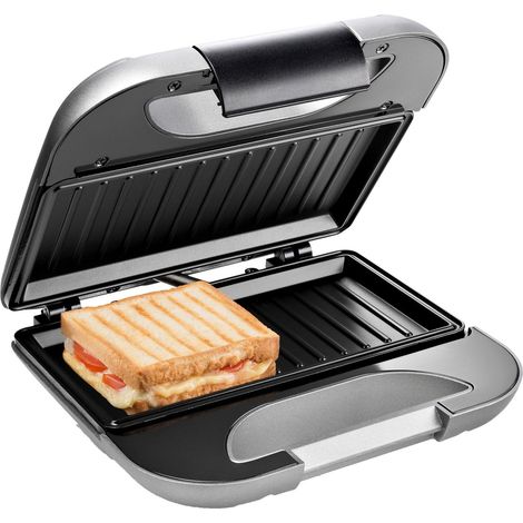 Grille-pain sandwich 750W – Surface de cuisson 22 x 12 cm – Revêtement antiadhésif – Pour sandwichs croustillants – Princess