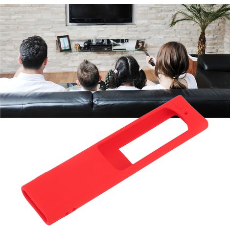 Étui de protection pour télécommande à chargement solaire Samsung BN59, étui de rangement en silicone souple, rouge (1/5)