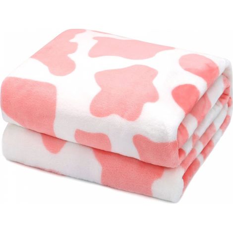 BEBUSINGOTO Weiche und warme rosa leichte Decke fürs Bett