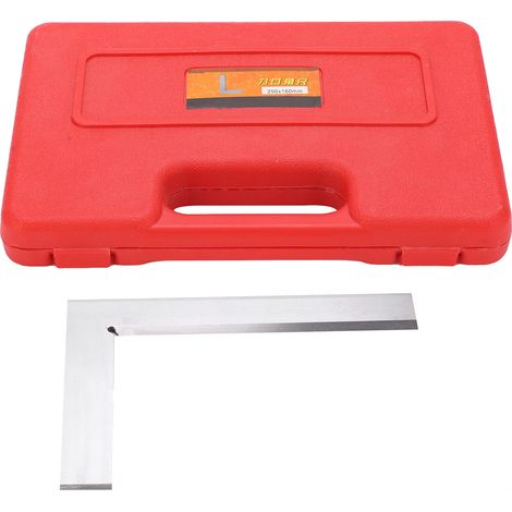 Équerre de mesure en acier inoxydable 250x160mm, règle à angle droit 90° pour détection de précision, outil de contrôle carré pour ingénieur. (1/5)
