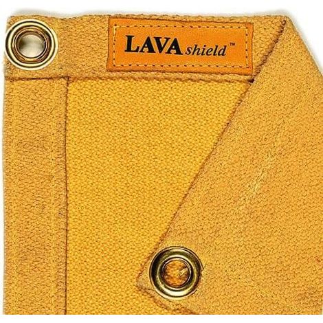 Manta de soldadura fibra de vidrio dorado 174 x 234 cm ± 550°C (1/2)