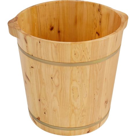 Seau de spa pour les pieds, utilisation polyvalente, design durable, Bois (1/2)