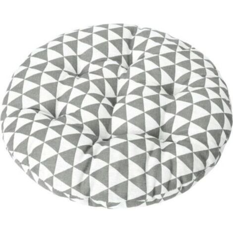 Cojín redondo para silla de bistró de 15 pulgadas, cojín decorativo para asiento interior y exterior, cojín suave y grueso para silla en casa, oficina, jardín y patio (1/5)
