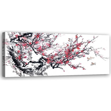 Tableau sur toile Branche de cerisier 90x30 (1/5)