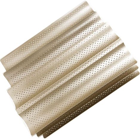 Moule à Pain Perforé Antiadhésif pour Cuisson de Baguette et Toast - Ustensile de Cuisson pour Four (1/5)