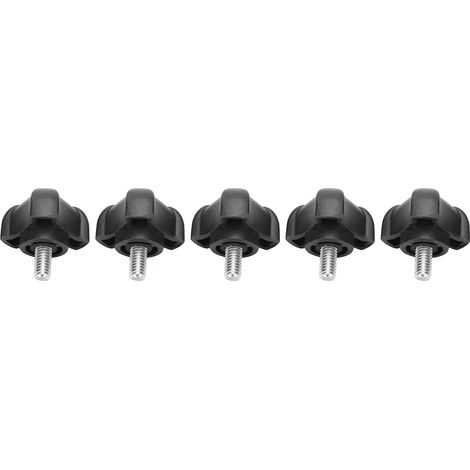 Écrous à main triangulaires M6-10mm, 5 pièces, vis à pouce avec tête moletée, poignée de serrage manuel, fixation rapide sans outil (1/5)