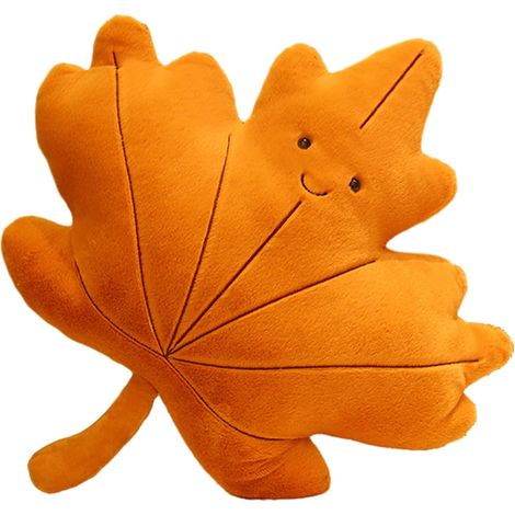 Weiche Plüschkissen und Plüschtiere in Ahornblattform – Wohnaccessoires für Ahornblatt-Liebhaber