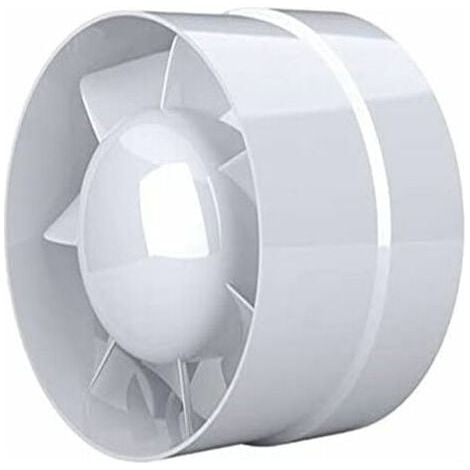 ZVD Ventilateur Extracteur d'air, économique 100mm, 12W/130m³, extracteur axial conduit en ligne : salle de bain, cuisine, cave (1/4)