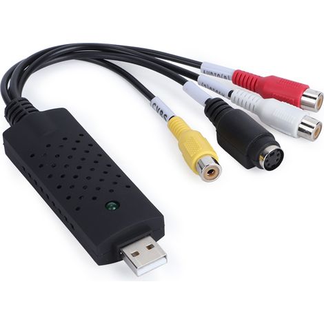 Câble adaptateur de capture vidéo USB vers RCA/S-Vidéo pour TV DVD VHS (1/5)