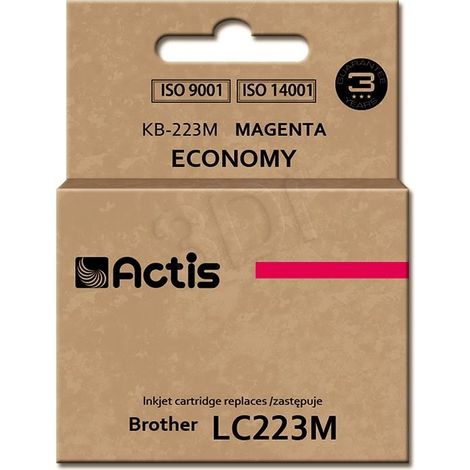 Cartucho de tinta ACTIS KB-223M - repuesto para Brother LC223M, rojo, 10 ml