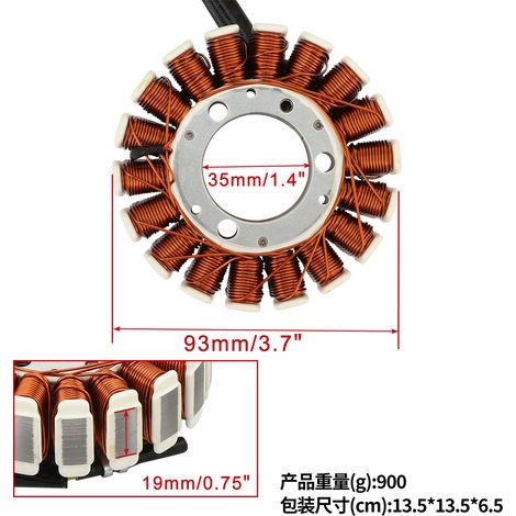 The coil stator is suitable for KLX250 2008-2014 KLX2525 0S 09-14 21003-0087 (1/4)
