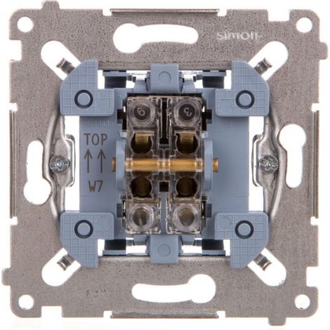 Mecanismo de conector cruzado Simon 54 10AX 250V, conectores r谩pidos, SW7M