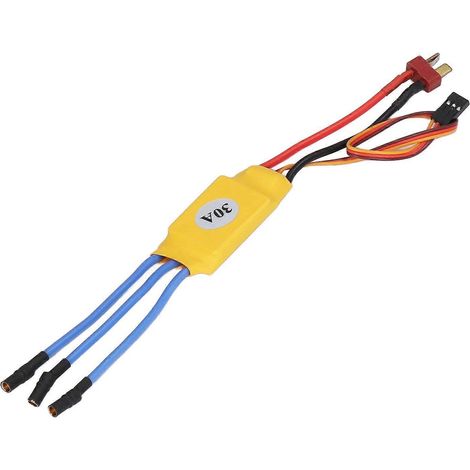 Contrôleur de moteur sans balais (ESC) 30 A, haute vitesse, protections multiples, réglage automatique de l'accélérateur, électrique