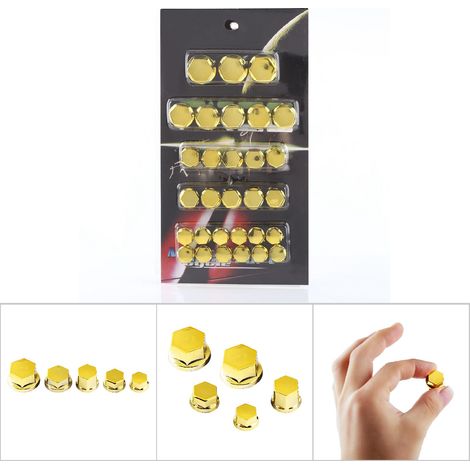 30 Capsules de Couverture pour Vis et Boulons de Moto, Décorations pour Yamaha, Kawasaki, Honda, Suzuki (1/5)