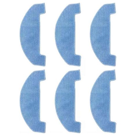 NALOOKAMIC Lot de 6 chiffons de rechange pour Conga 7690 Immortal Max / IRBIS Bean 0421 / Honor Choice R3 / R3 Plus / Ultenic D10