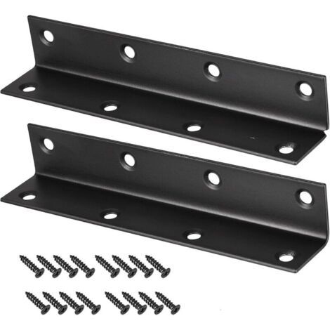 2 Pièces d'Équerres pour Bois, 137x26x26mm Équerres d'Angle en Acier Inoxydable, Équerres en L à 90 Degrés, Support d'Angl (1/4)