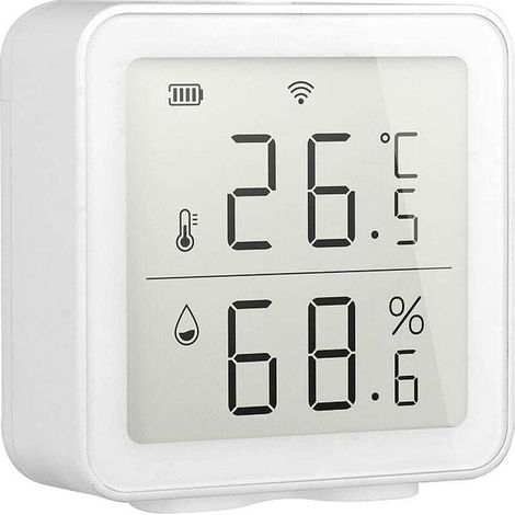 Drahtloser WLAN-Temperatur- und Feuchtigkeitssensor, kompatibel mit Alexa für die Smart-Home-Automatisierung