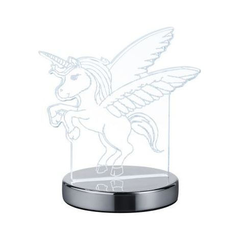 Lampe design, Lampe décorative licorne Karo Transparent en Metal, TRIO (1/4)
