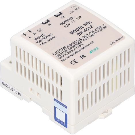 Geregelte und einstellbare LED-Netzteile der Serie DR-45, DIN-Schienen-Schaltnetzteile der Serie DR-45-12 (1/4)