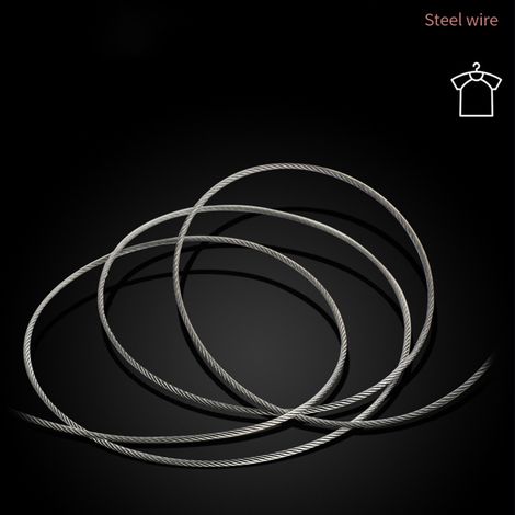 Étendoir à linge mural télescopique invisible et rétractable pour la maison et l'hôtel, rond, en acier inoxydable, corde en nylon de 2,8 mètres, installation facile. (1/5)