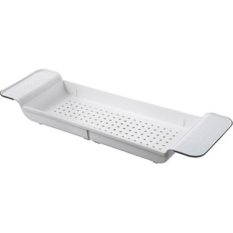 Baignoire réglable Rack de salle de bain Étagère Ranger Plateau Rangement Caddy Diy Ou (1/2)