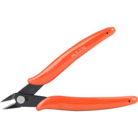 Mini pince diagonale, coupe-câble électrique, cisailles latérales, outil manuel affleurant (rouge) (1/5)