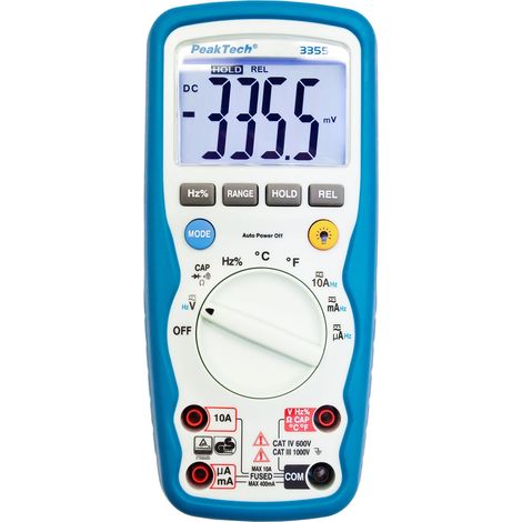 Strumento di misura elettronico PeakTech 3355 4000 counts IP67 (1/5)