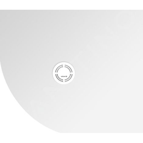 Receveur de douche quadrant en marbre coulé FLEXIA, découpable selon vos demandes, 90x80cm, R550, droit (1/2)