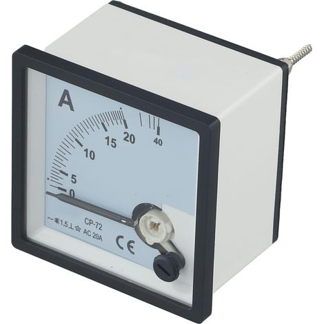 CP-72 - Ampèremètre analogique AC 72 x mm, classe 1,5, 50/60 Hz, ABS (1/5)