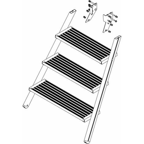 MUNK Aufstieg Podesttreppe inkl. Montagesatz 4 Stufen