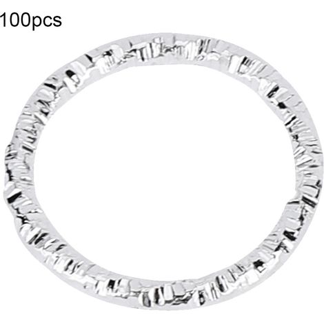 100 bagues tressage cheveux argent, clips à dreadlocks, anneaux décoration femme & fille (1/5)