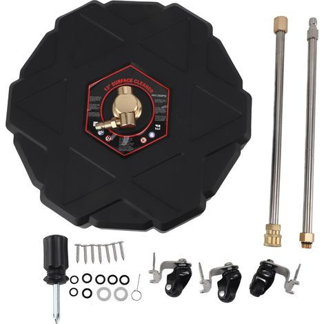 13-inch 2500 PSI 1/4-inch Pressure Washer with Quick Connect and Wheel Extension for Garage, Patio, Driveway (1/5)