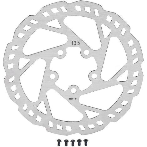 Disque de frein cinq trous en acier inoxydable de 135 mm avec 5 vis, compatible avec la trottinette électrique ProPro2, qualité supérieure. (1/5)