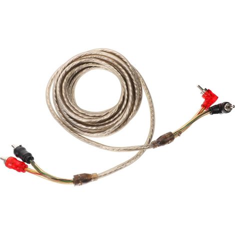 Câble Audio Voiture 5 m en Cuivre Pur Kit Câbles Haut-parleurs Caisson De Basses Installation Facile pour Autoradio Hi-FI Et Amplificateur Système Audio Automobile (1/5)