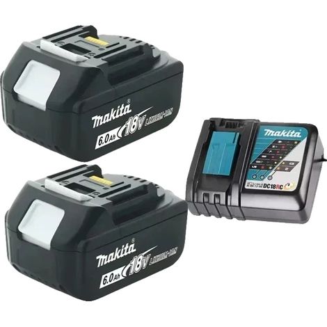 Batteria, 18V, 6000mAh, 6.0Ah x 2 Caricabatterie x 1 (1/2)