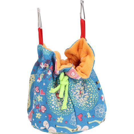 Runde Vogelhängematte, Papageienschlafsack, gemütliches Taschennest, blaue Hirschform