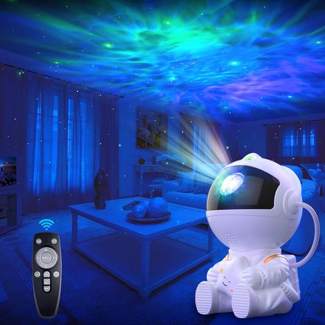 Astronautenprojektor, Sternenhimmelprojektor mit 8 Nebelmodi, Galaxieprojektor mit Fernbedienung, 360° drehbarer Nachtlichtprojektor für Kinder und Erwachsene [Energieklasse A] (1/5)