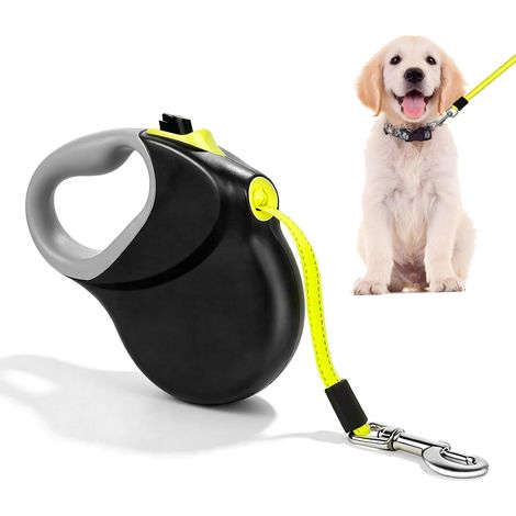 Laisse Rétractable pour Chien 8m, Laisse pour Chien Rétractable, Laisse Chien Enrouleur, Laisse Enrouleur Chiens, Laisses Rétractables pour Chiens avec Coutures Réfléchissantes pour Jusqu'À 50 kg (1/5)