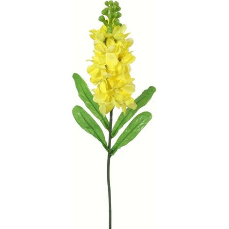 Künstlicher gelber Marmorblumenzweig – 55 cm (1/4)