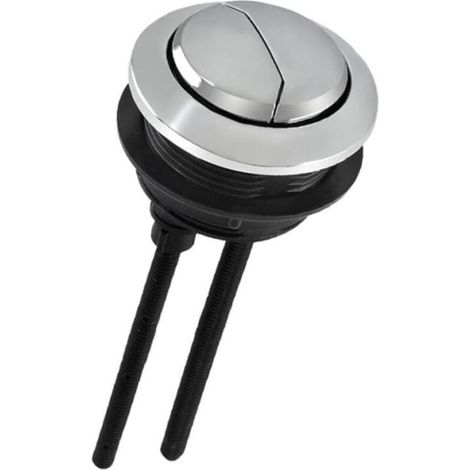 Bouton de chasse d'eau pour toilettes - 49 mm - 55 mm - Double bouton poussoir - Accessoires de rechange pour réparation de réservoir d'eau de salle de bain et WC (1/5)