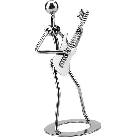 Figurine en Métal Guitariste Vintage - Décoration Musicale pour Collectionneurs - Idée Cadeau Musicien (1/5)