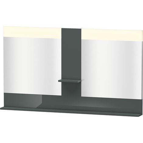 Miroir DuravitVERO 142x1400x800m avec éclairage Gris Doloaveci brillant