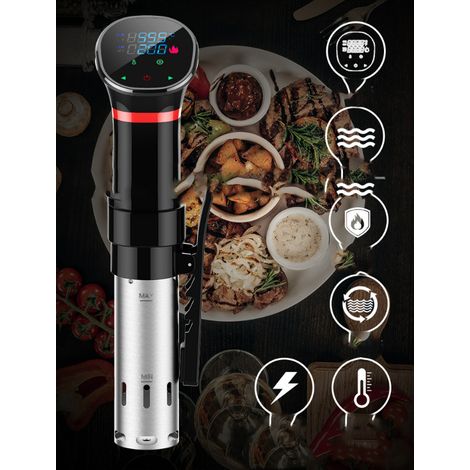 Cuisinière à immersion sous vide 1100 W avec grand écran LCD numérique (1/4)