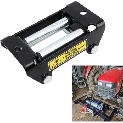Rouleau de Guide-câble de treuil, Guide de Rouleau de treuil de VTT, Remplacement Manuel de treuils durables Support de Treuil Acier 2000 lb (1/4)