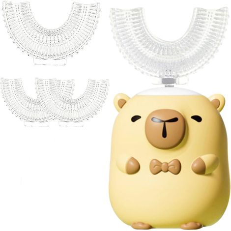 Brosse à dents électrique pour enfants, brosse à dents en forme de U à 360° pour garçons et filles (1/5)
