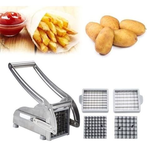 Tagliapatate e affetta patate in acciaio inox con lame intercambiabili WOW5811