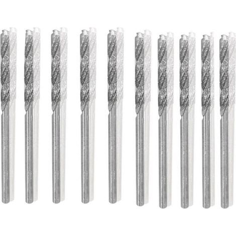 sourcing map 10pcs Foret Hélicoïdal Mèche Diamant 1mm en Acier Rapide HSS pour Verre Coquillages Pierre Carrelage (1/5)