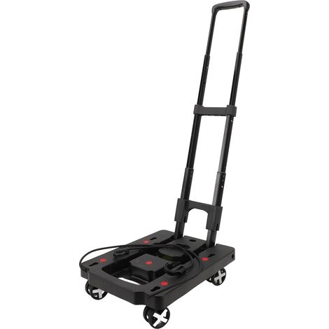 Chariot plat pliant avec roues, plate-forme utilitaire multifonctionnelle Portable pour le Shopping et les voyages
