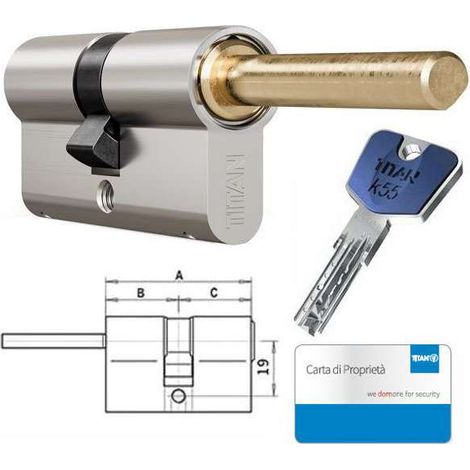 Cilindro Infilare 80-50-30 Titan T200-Pr5030 Dom